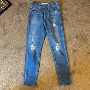 Levi's Wedgie Skinny Jeans Medium Blue